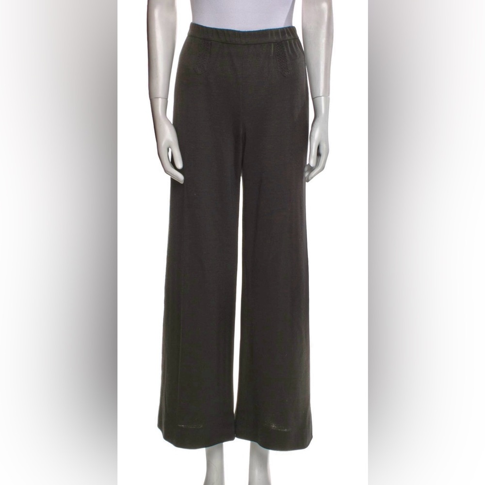Missoni Black Knit Crochet Dart/Seam Embellished Trousers/Pants Size IT 48/US XL